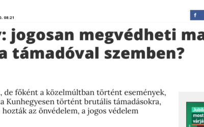 Jogosan megvédheti magát a sértett a támadóval szemben?